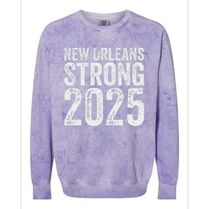 New Orleans Strong 2025 Women Unity Colorblast Crewneck Sweatshirt