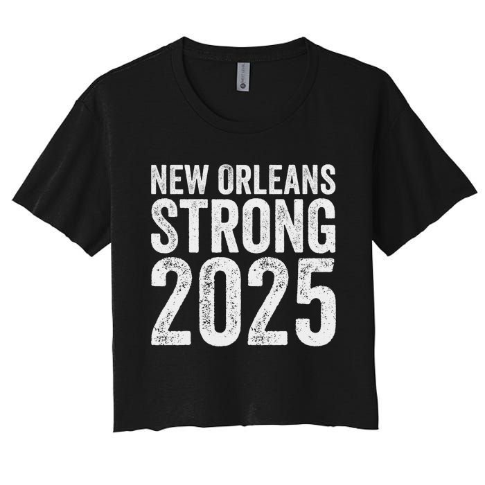 New Orleans Strong 2025 Women Unity Women's Crop Top Tee