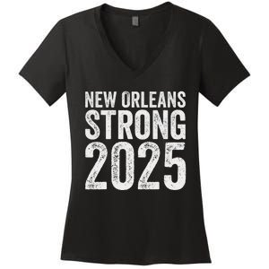 New Orleans Strong 2025 Women Unity Women's V-Neck T-Shirt