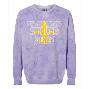 New Orleans Strong 2025 Unity Colorblast Crewneck Sweatshirt