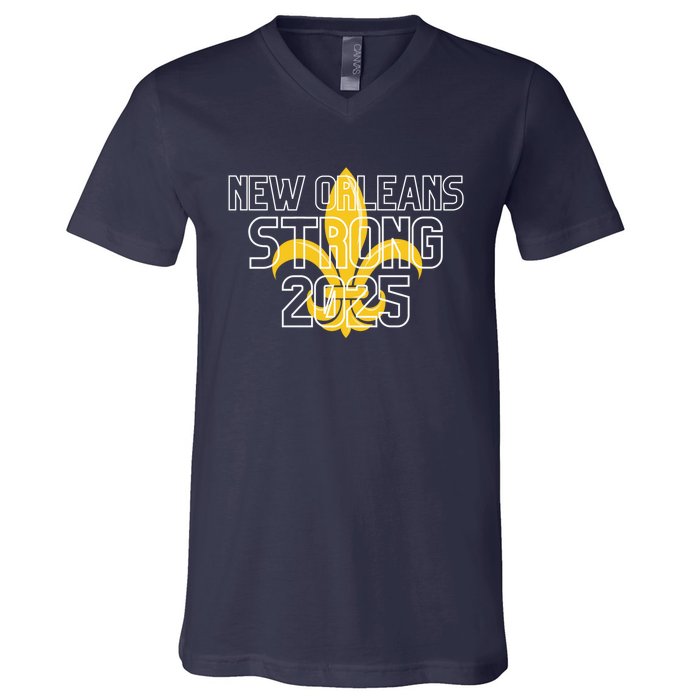 New Orleans Strong 2025 Unity V-Neck T-Shirt