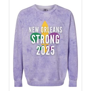 New Orleans Strong 2025 Unity Colorblast Crewneck Sweatshirt