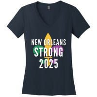 New Orleans Strong 2025 Unity Women's V-Neck T-Shirt