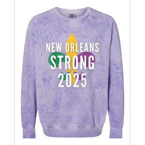 New Orleans Strong 2025 Unity Colorblast Crewneck Sweatshirt