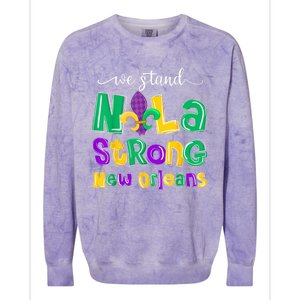 New Orleans Strong 2025 Colorblast Crewneck Sweatshirt