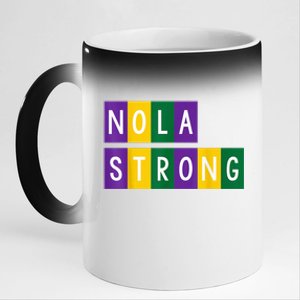 New Orleans Support Strong 11oz Black Color Changing Mug