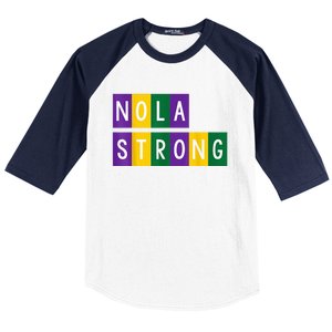 New Orleans Support Strong Baseball Sleeve Shirt