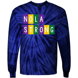 New Orleans Support Strong Tie-Dye Long Sleeve Shirt