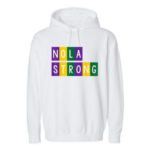 New Orleans Support Strong Garment-Dyed Fleece Hoodie