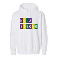 New Orleans Support Strong Garment-Dyed Fleece Hoodie