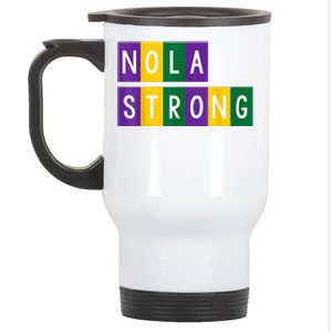 New Orleans Support Strong Stainless Steel Travel Mug