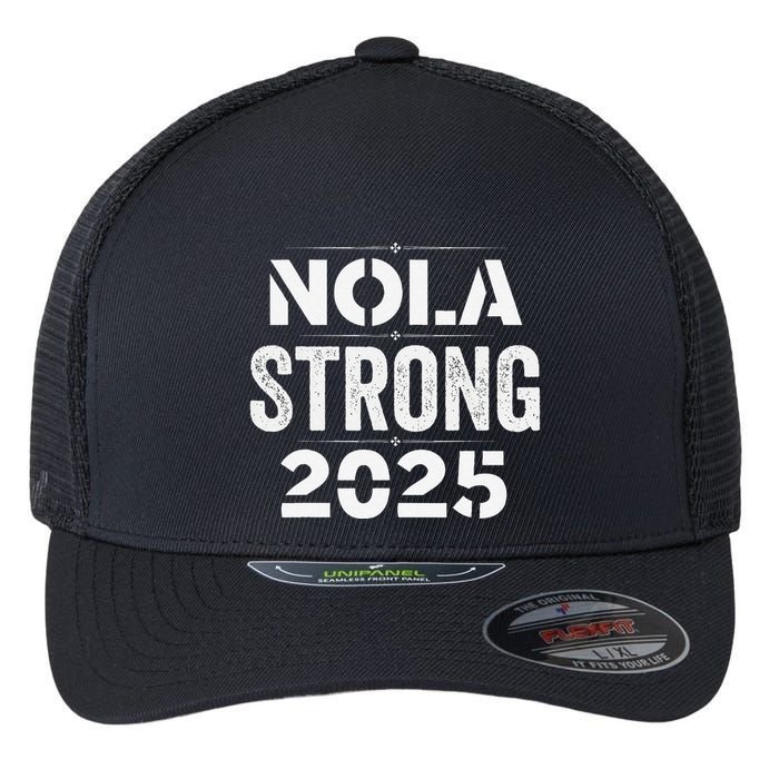 New Orleans Strong 2025. Nola Strong 2025. Unity 2025 Flexfit Unipanel Trucker Cap