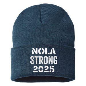 New Orleans Strong 2025. Nola Strong 2025. Unity 2025 Sustainable Knit Beanie