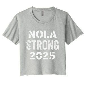 New Orleans Strong 2025. Nola Strong 2025. Unity 2025 Women's Crop Top Tee