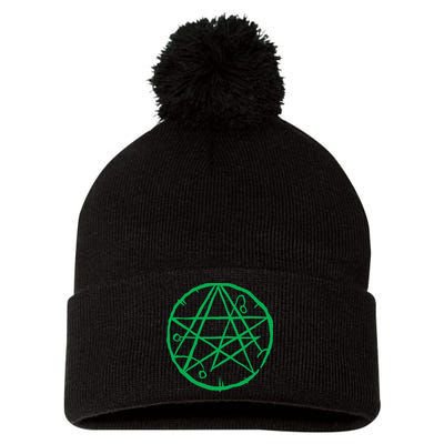 Necronomicon Occult Symbol Cosmic Horror Cthulhu Pom Pom 12in Knit Beanie