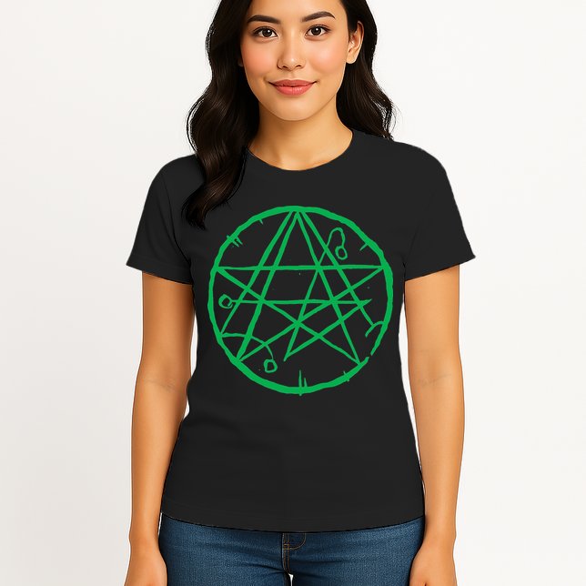 Necronomicon Occult Symbol Cosmic Horror Cthulhu Womens T-Shirt