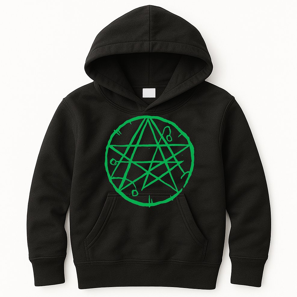 Necronomicon Occult Symbol Cosmic Horror Cthulhu Kids Hoodie