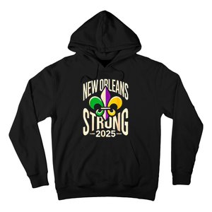 New Orleans Strong 2025 Nola Strong Support Fleur De Lis Hoodie