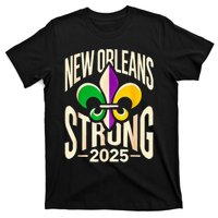 New Orleans Strong 2025 Nola Strong Support Fleur De Lis T-Shirt