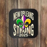 New Orleans Strong 2025 Nola Strong Support Fleur De Lis Coaster