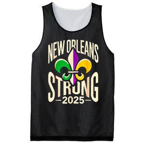 New Orleans Strong 2025 Nola Strong Support Fleur De Lis Mesh Reversible Basketball Jersey Tank