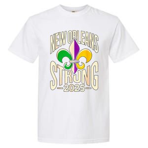 New Orleans Strong 2025 Nola Strong Support Fleur De Lis Garment-Dyed Heavyweight T-Shirt