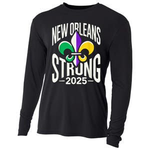 New Orleans Strong 2025 Support Fleurdelis For Nola Cooling Performance Long Sleeve Crew