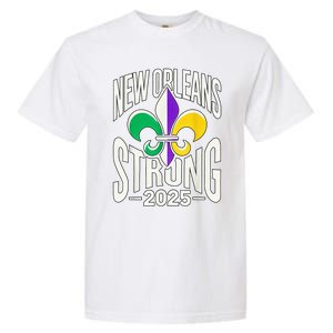 New Orleans Strong 2025 Support Fleurdelis For Nola Garment-Dyed Heavyweight T-Shirt