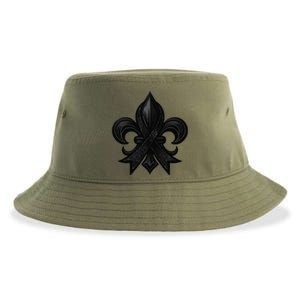 New Orleans Strong 2025 Nola Strong Support Fleur De Lis Sustainable Bucket Hat