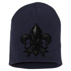 New Orleans Strong 2025 Nola Strong Support Fleur De Lis Short Acrylic Beanie