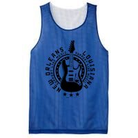 New Orleans Support Local Rock Music Electric Guitar Meaningful Gift Mesh Reversible Basketball Jersey Tank