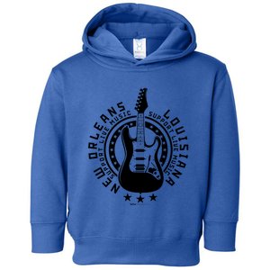 New Orleans Support Local Rock Music Electric Guitar Meaningful Gift Toddler Hoodie