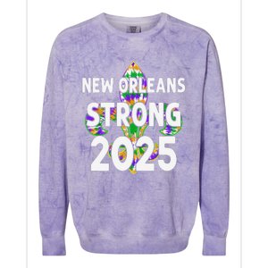 New Orleans Strong 2025 Nola Strong Colorblast Crewneck Sweatshirt