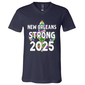 New Orleans Strong 2025 Nola Strong V-Neck T-Shirt