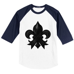 New Orleans Strong 2025 Nola Strong Support Fleur De Lis Baseball Sleeve Shirt