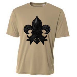 New Orleans Strong 2025 Nola Strong Support Fleur De Lis Cooling Performance Crew T-Shirt