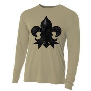 New Orleans Strong 2025 Nola Strong Support Fleur De Lis Cooling Performance Long Sleeve Crew