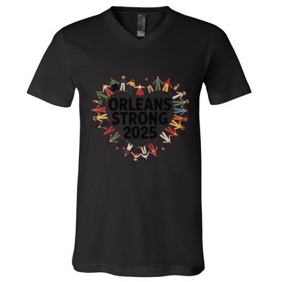 New Orleans Strong 2025 Unity Orleans Strong 2025 V-Neck T-Shirt