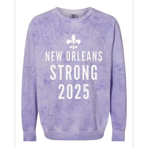 New Orleans Strong 2025 Unity Colorblast Crewneck Sweatshirt