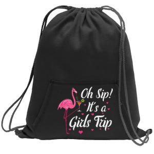 Night Out Summer Vacation Oh Sip It's A Trip Sweatshirt Cinch Pack Bag