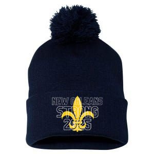 New Orleans Strong 2025 Unity Pom Pom 12in Knit Beanie