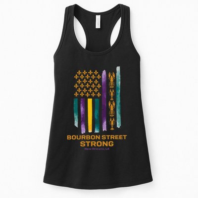 New Orleans Strong 2025 Bourbon Street Strong Gift Womens Tank Top