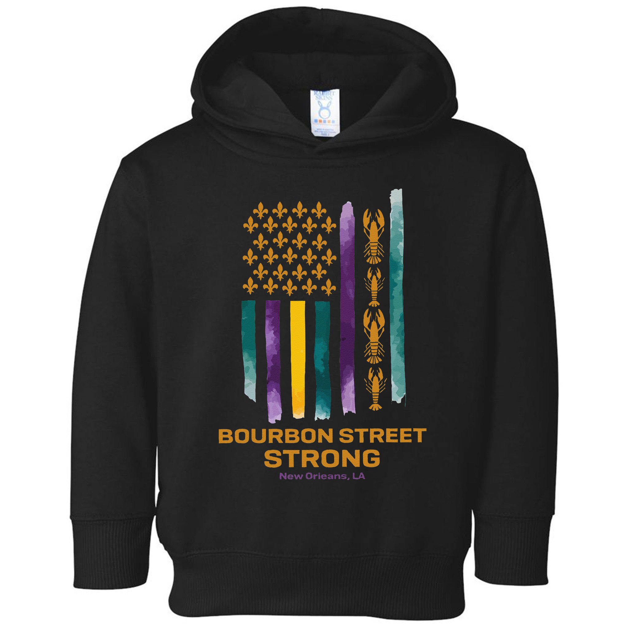 New Orleans Strong 2025 Bourbon Street Strong Gift Toddler Hoodie