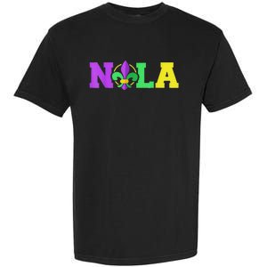 New Orleans Strong 2025 Nola Strong Support Fleur De Lis Garment-Dyed Heavyweight T-Shirt