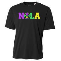 New Orleans Strong 2025 Nola Strong Support Fleur De Lis Cooling Performance Crew T-Shirt