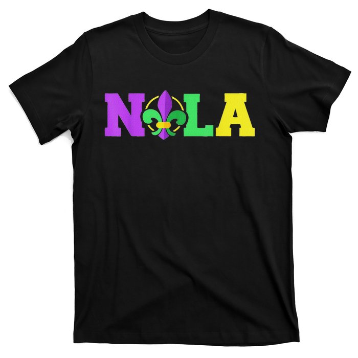 New Orleans Strong 2025 Nola Strong Support Fleur De Lis T-Shirt