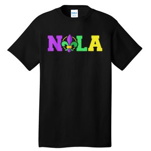 New Orleans Strong 2025 Nola Strong Support Fleur De Lis Tall T-Shirt