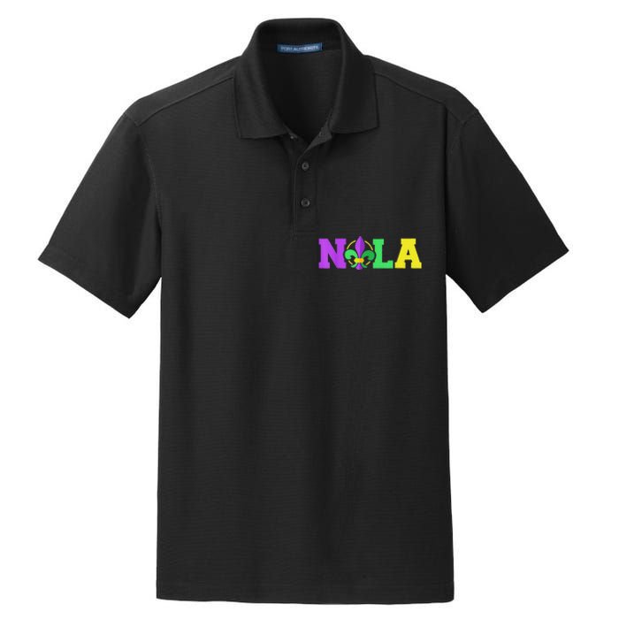 New Orleans Strong 2025 Nola Strong Support Fleur De Lis Dry Zone Grid Polo