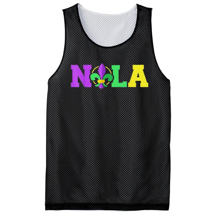 New Orleans Strong 2025 Nola Strong Support Fleur De Lis Mesh Reversible Basketball Jersey Tank