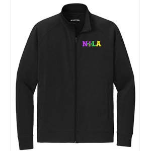 New Orleans Strong 2025 Nola Strong Support Fleur De Lis Stretch Full-Zip Cadet Jacket